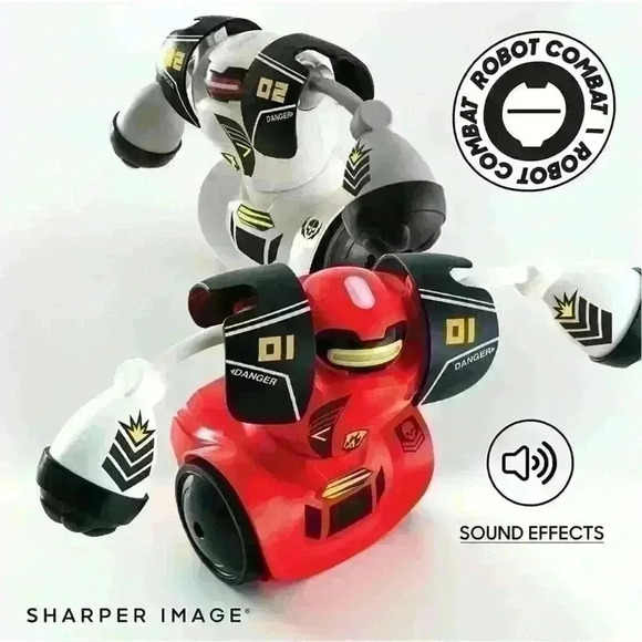 Sharper Image Remote Control Robot Combat Set, Multiplayer RC Toy Ages 6+ - Picture 4 of 14